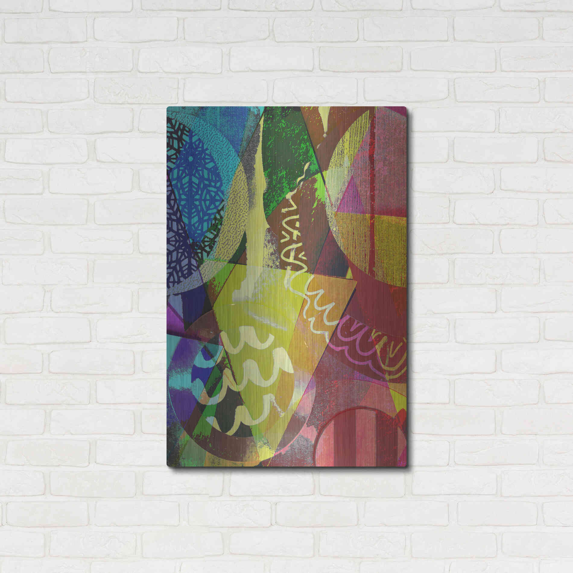Luxe Metal Art 'Perky 2' by Shandra Smith, Metal Wall Art,24x36