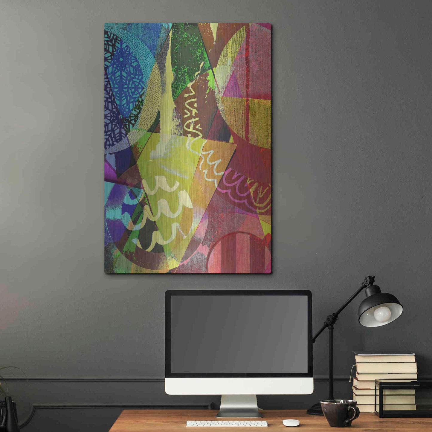 Luxe Metal Art 'Perky 2' by Shandra Smith, Metal Wall Art,24x36