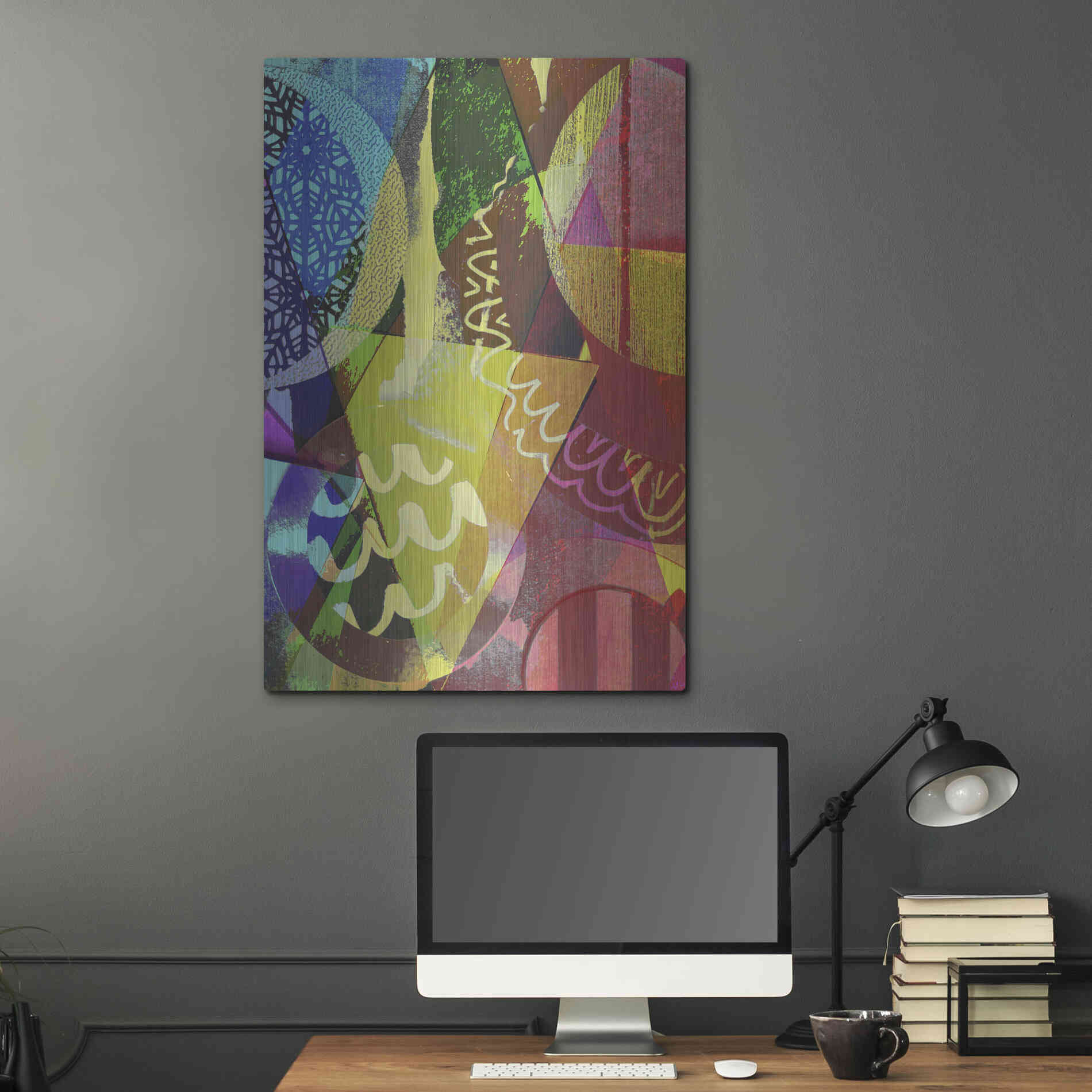 Luxe Metal Art 'Perky 2' by Shandra Smith, Metal Wall Art,24x36