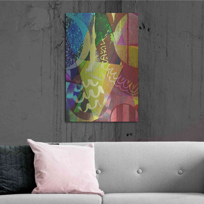 Luxe Metal Art 'Perky 2' by Shandra Smith, Metal Wall Art,24x36