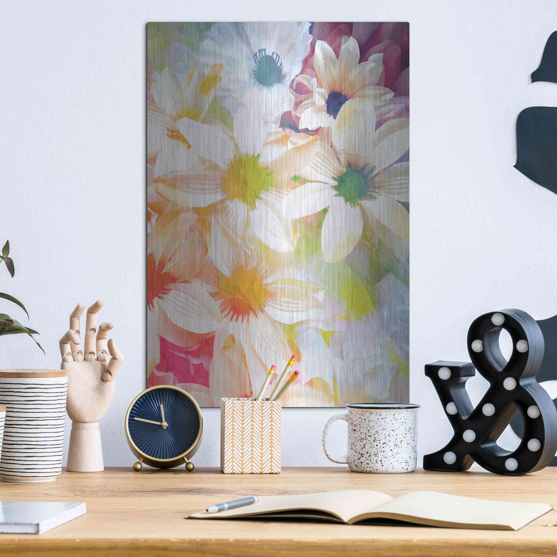 Luxe Metal Art 'Summer Days' by Shandra Smith, Metal Wall Art,12x16