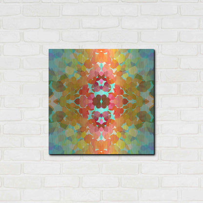 Luxe Metal Art 'Swimming with Colors' by Shandra Smith, Metal Wall Art,24x24