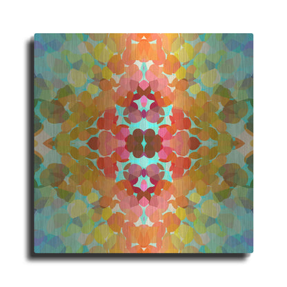 Luxe Metal Art 'Swimming with Colors' by Shandra Smith, Metal Wall Art