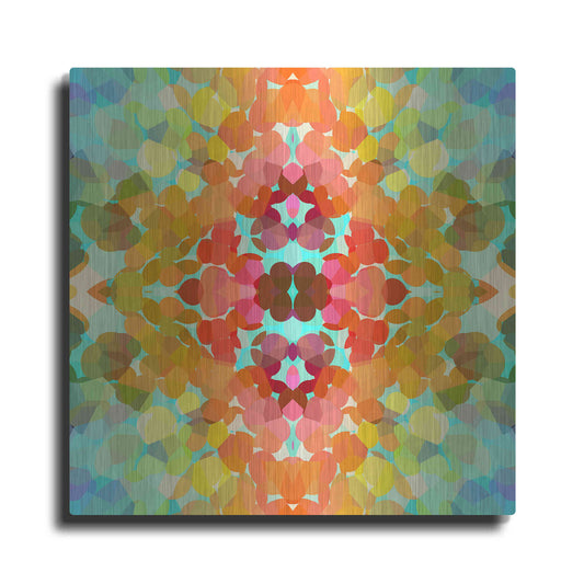 Luxe Metal Art 'Swimming with Colors' by Shandra Smith, Metal Wall Art