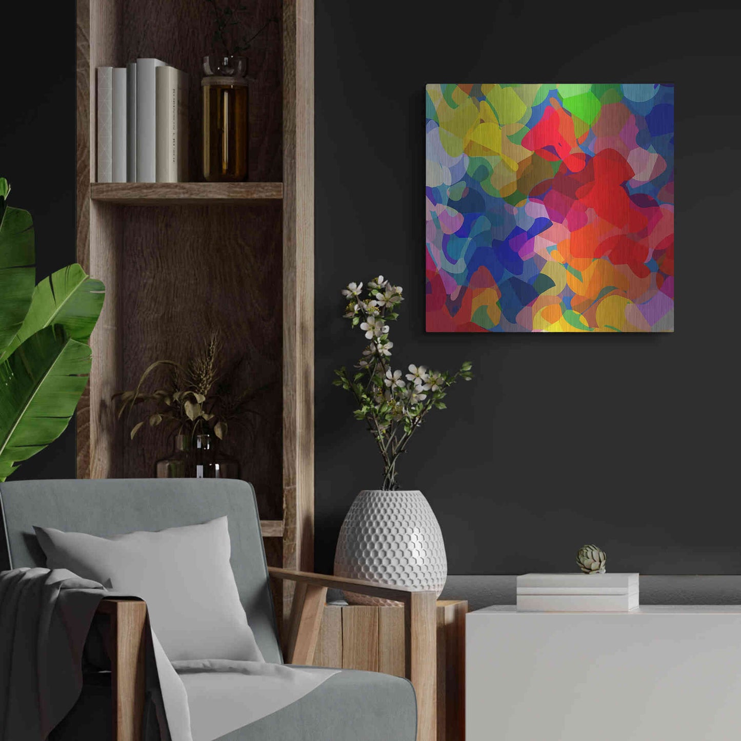Luxe Metal Art 'Underwater' by Shandra Smith, Metal Wall Art,24x24