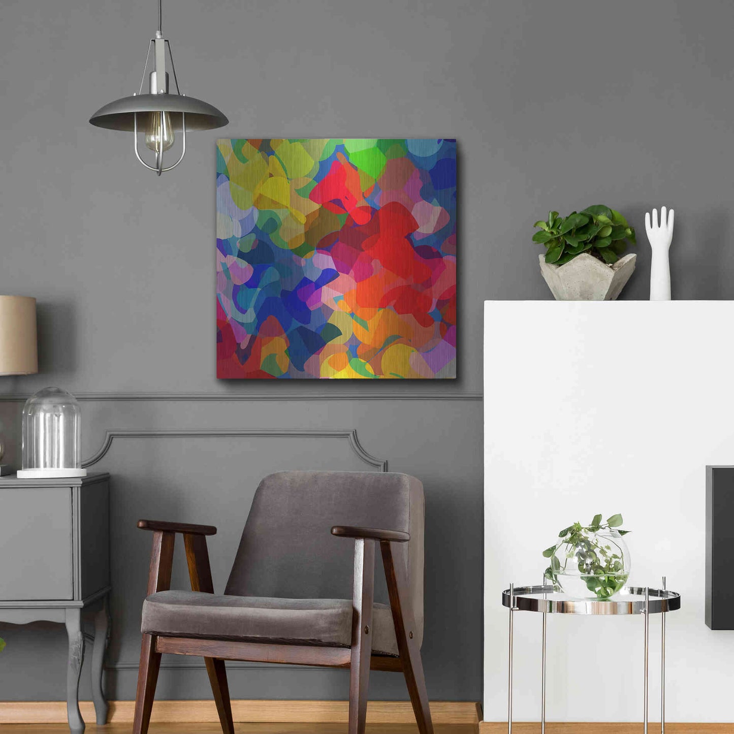 Luxe Metal Art 'Underwater' by Shandra Smith, Metal Wall Art,24x24