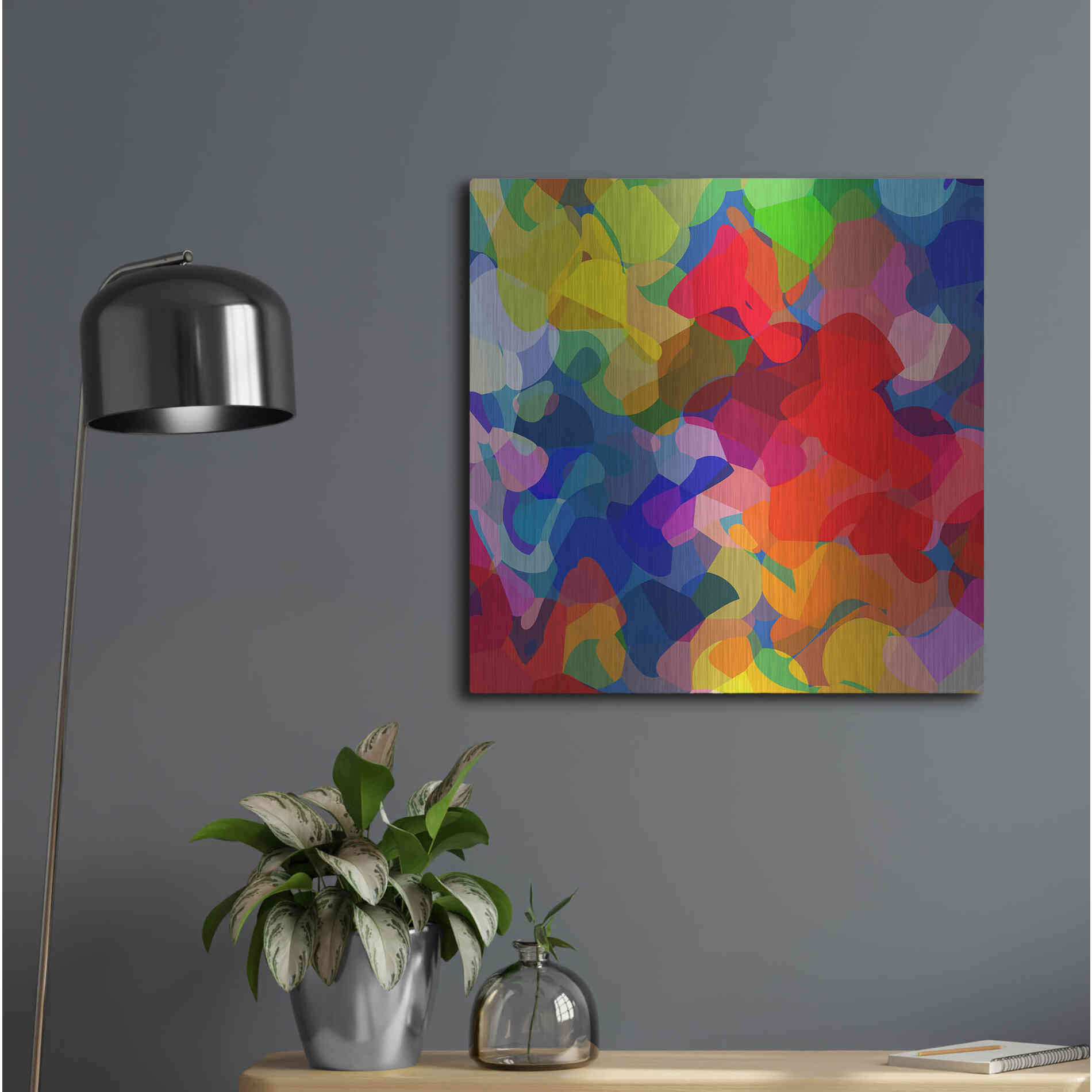 Luxe Metal Art 'Underwater' by Shandra Smith, Metal Wall Art,24x24