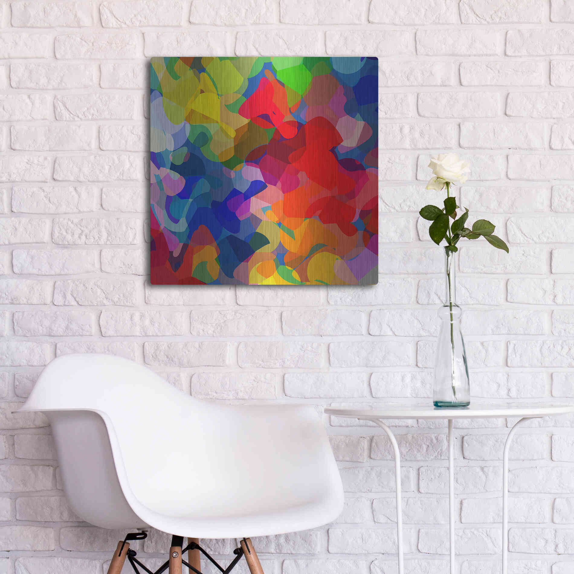 Luxe Metal Art 'Underwater' by Shandra Smith, Metal Wall Art,24x24