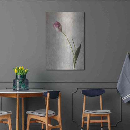 Luxe Metal Art 'Fresh Tulips II' by Debra Van Swearingen, Metal Wall Art,24x36