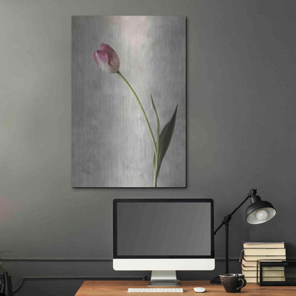 Luxe Metal Art 'Fresh Tulips II' by Debra Van Swearingen, Metal Wall Art,24x36