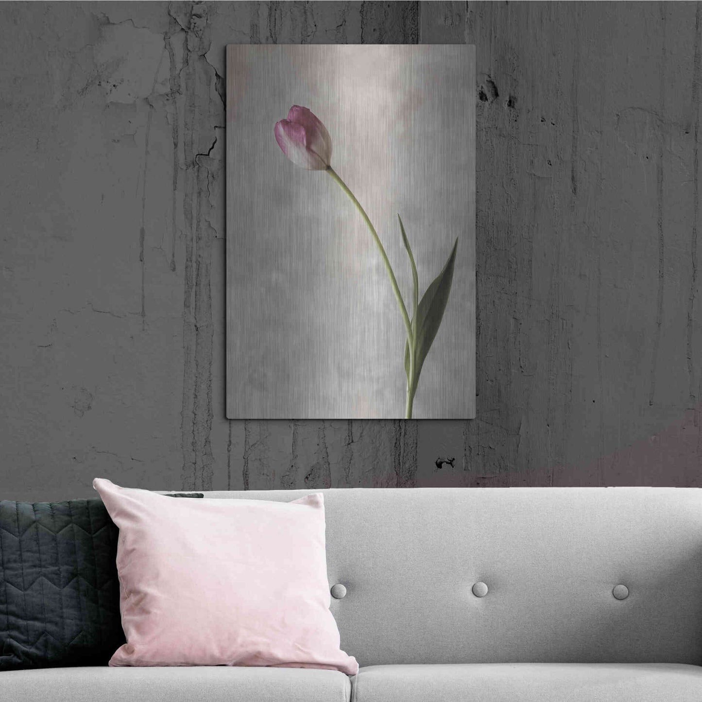 Luxe Metal Art 'Fresh Tulips II' by Debra Van Swearingen, Metal Wall Art,24x36