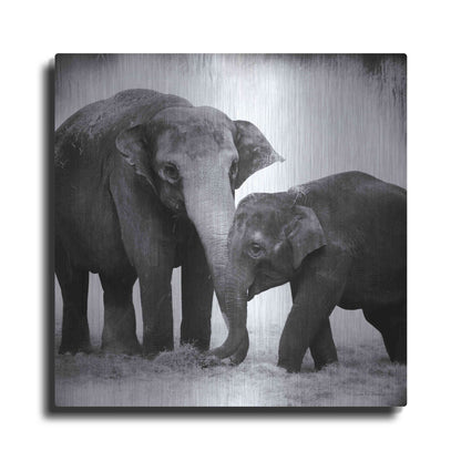 Luxe Metal Art 'Elephant III' by Debra Van Swearingen, Metal Wall Art