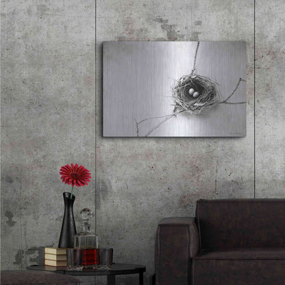 Luxe Metal Art 'Nest and Branch IV' by Debra Van Swearingen, Metal Wall Art,36x24