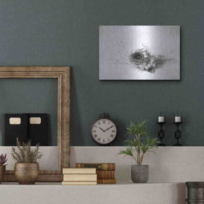 Luxe Metal Art 'Nestled III' by Debra Van Swearingen, Metal Wall Art,16x12