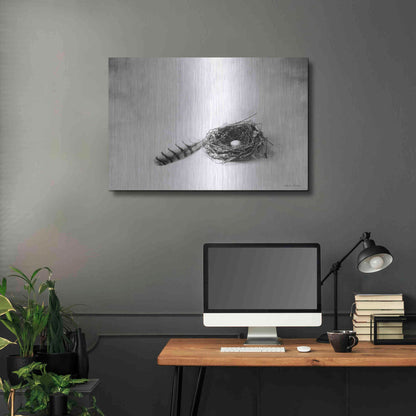 Luxe Metal Art 'Nestled IV' by Debra Van Swearingen, Metal Wall Art,36x24
