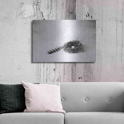 Luxe Metal Art 'Nestled IV' by Debra Van Swearingen, Metal Wall Art,36x24