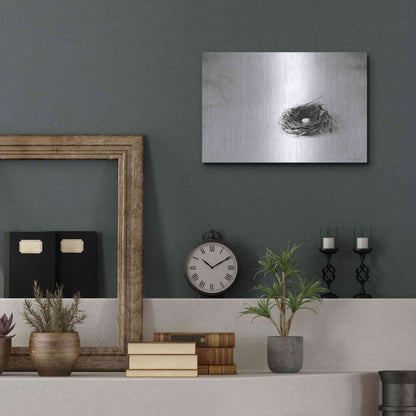 Luxe Metal Art 'Nestled V' by Debra Van Swearingen, Metal Wall Art,16x12