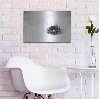 Luxe Metal Art 'Nestled V' by Debra Van Swearingen, Metal Wall Art,24x16
