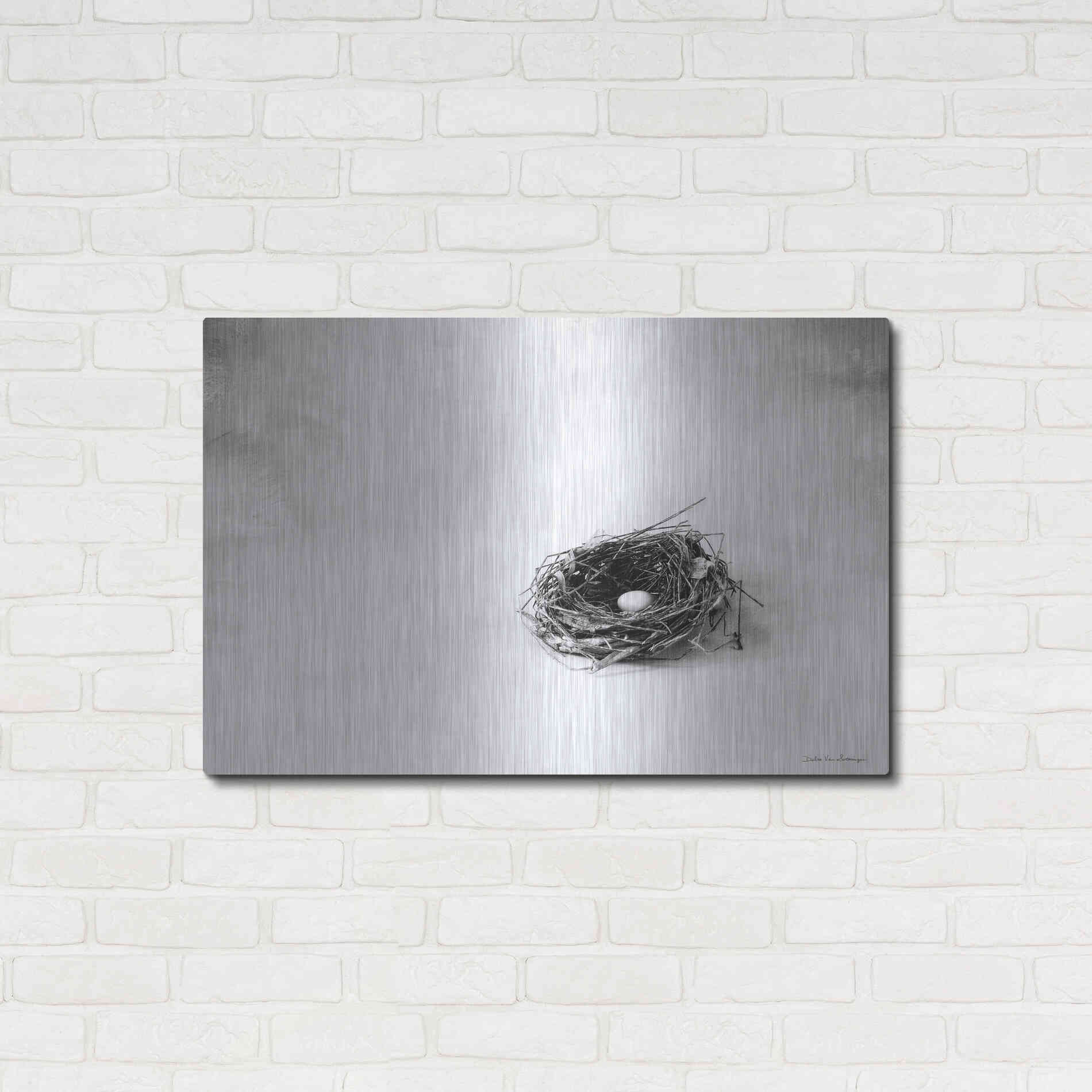 Luxe Metal Art 'Nestled V' by Debra Van Swearingen, Metal Wall Art,36x24