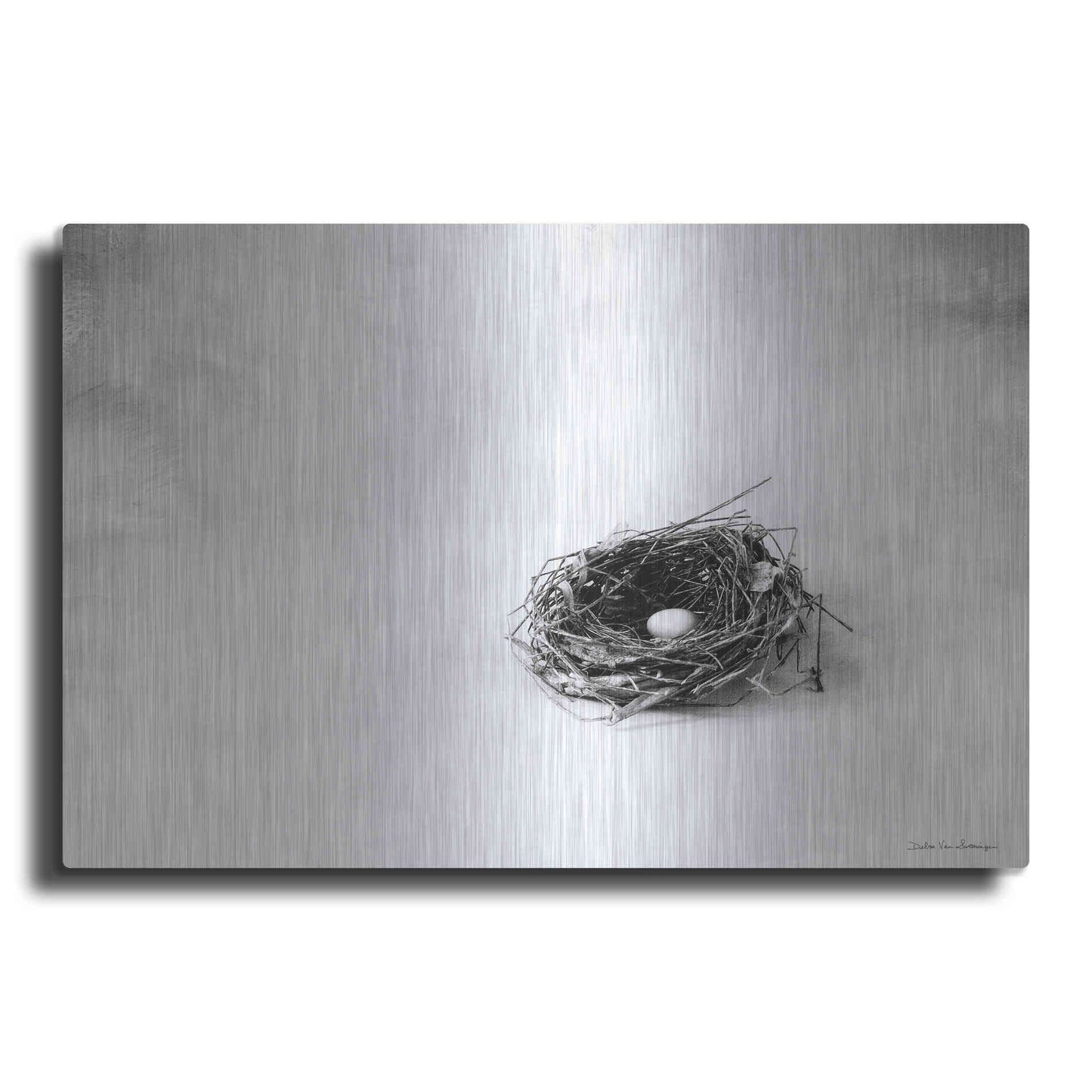Luxe Metal Art 'Nestled V' by Debra Van Swearingen, Metal Wall Art