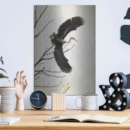 Luxe Metal Art 'Grace' by Debra Van Swearingen, Metal Wall Art,12x16