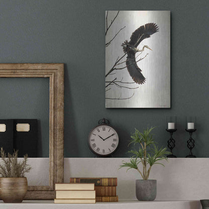 Luxe Metal Art 'Grace' by Debra Van Swearingen, Metal Wall Art,12x16