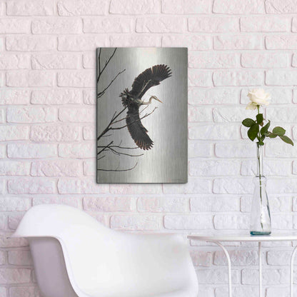 Luxe Metal Art 'Grace' by Debra Van Swearingen, Metal Wall Art,16x24