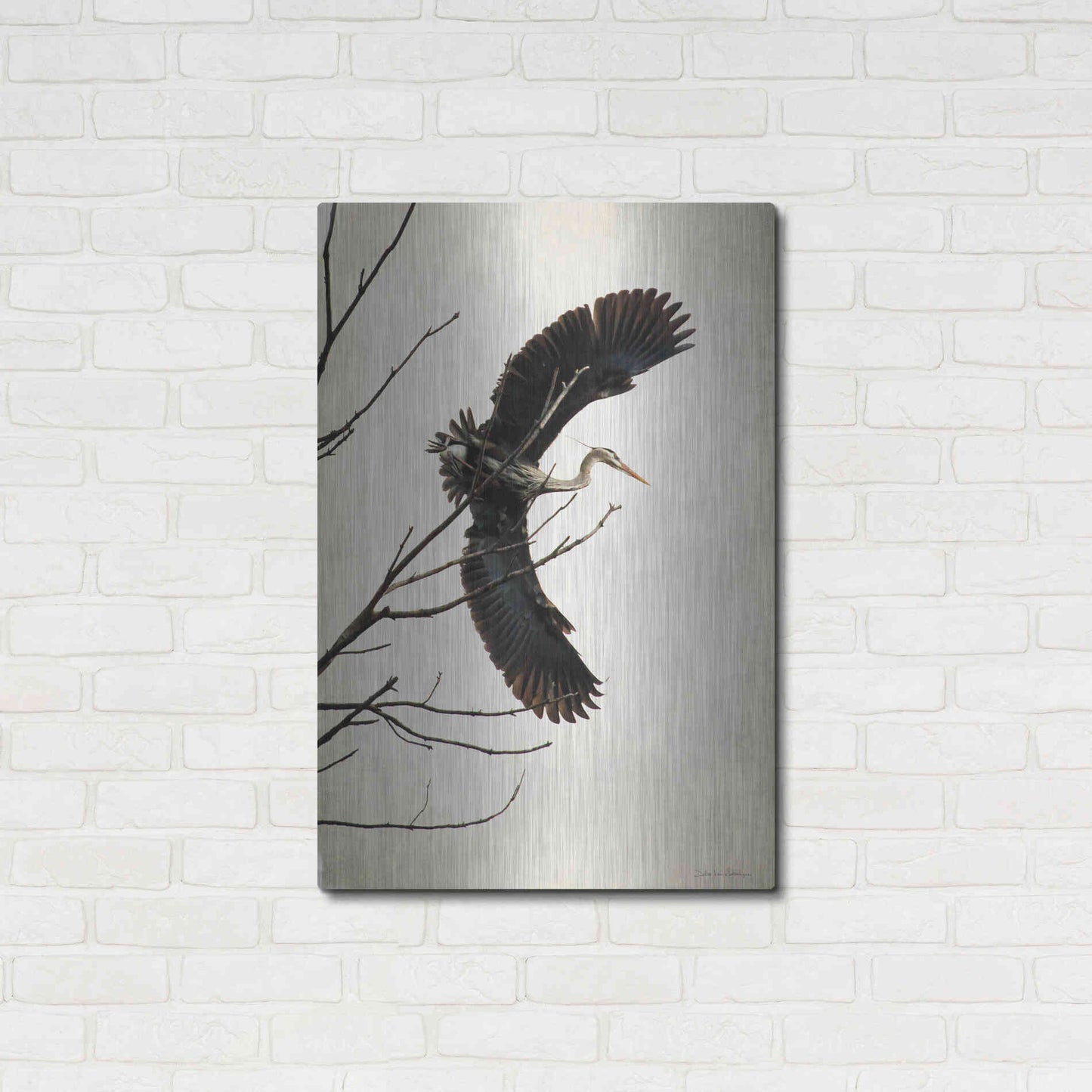 Luxe Metal Art 'Grace' by Debra Van Swearingen, Metal Wall Art,24x36