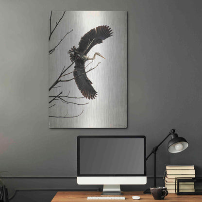 Luxe Metal Art 'Grace' by Debra Van Swearingen, Metal Wall Art,24x36