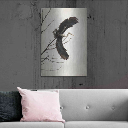 Luxe Metal Art 'Grace' by Debra Van Swearingen, Metal Wall Art,24x36