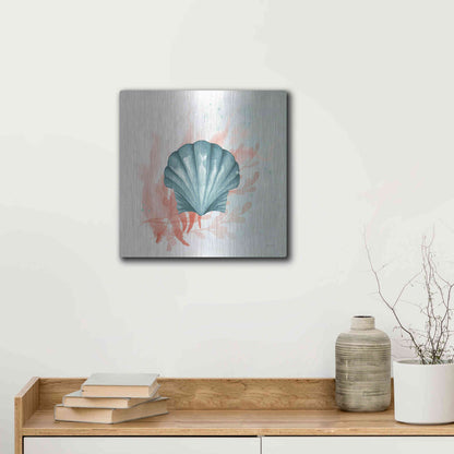 Luxe Metal Art 'Splash II' by Elyse DeNeige, Metal Wall Art,12x12