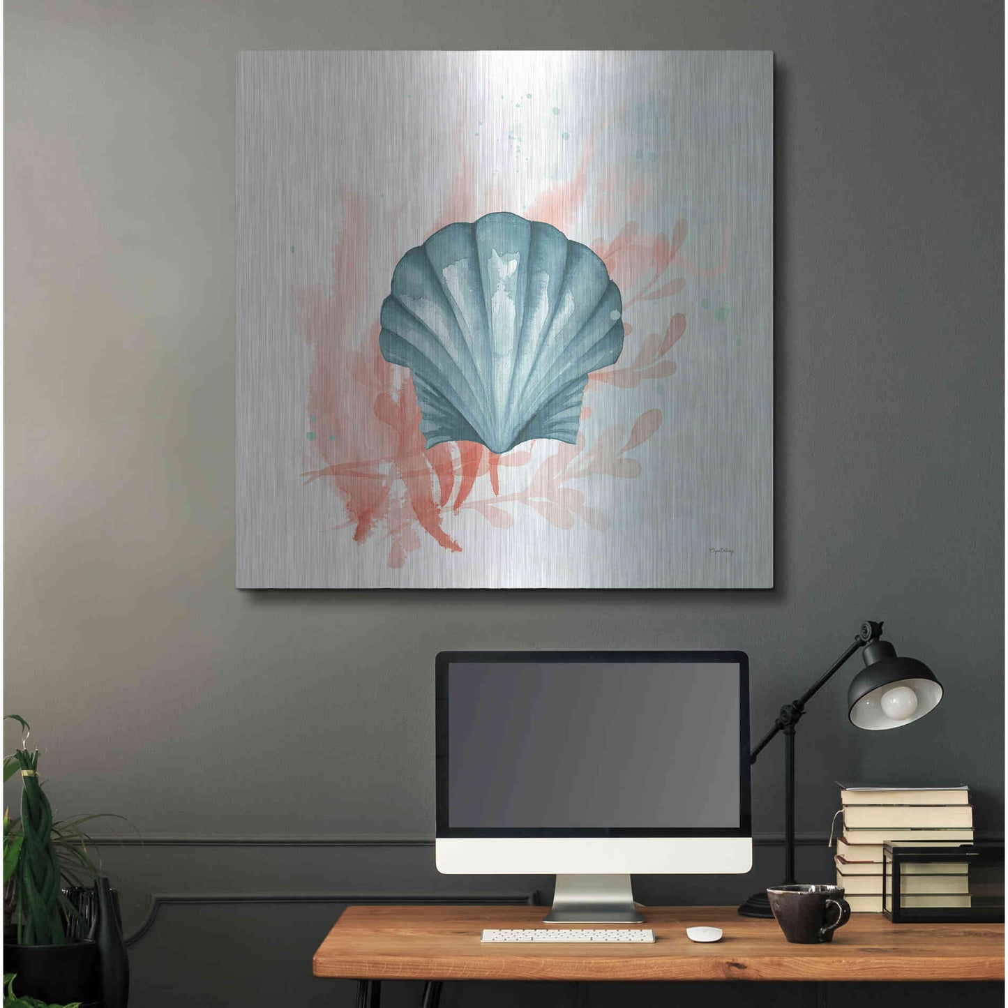 Luxe Metal Art 'Splash II' by Elyse DeNeige, Metal Wall Art,36x36