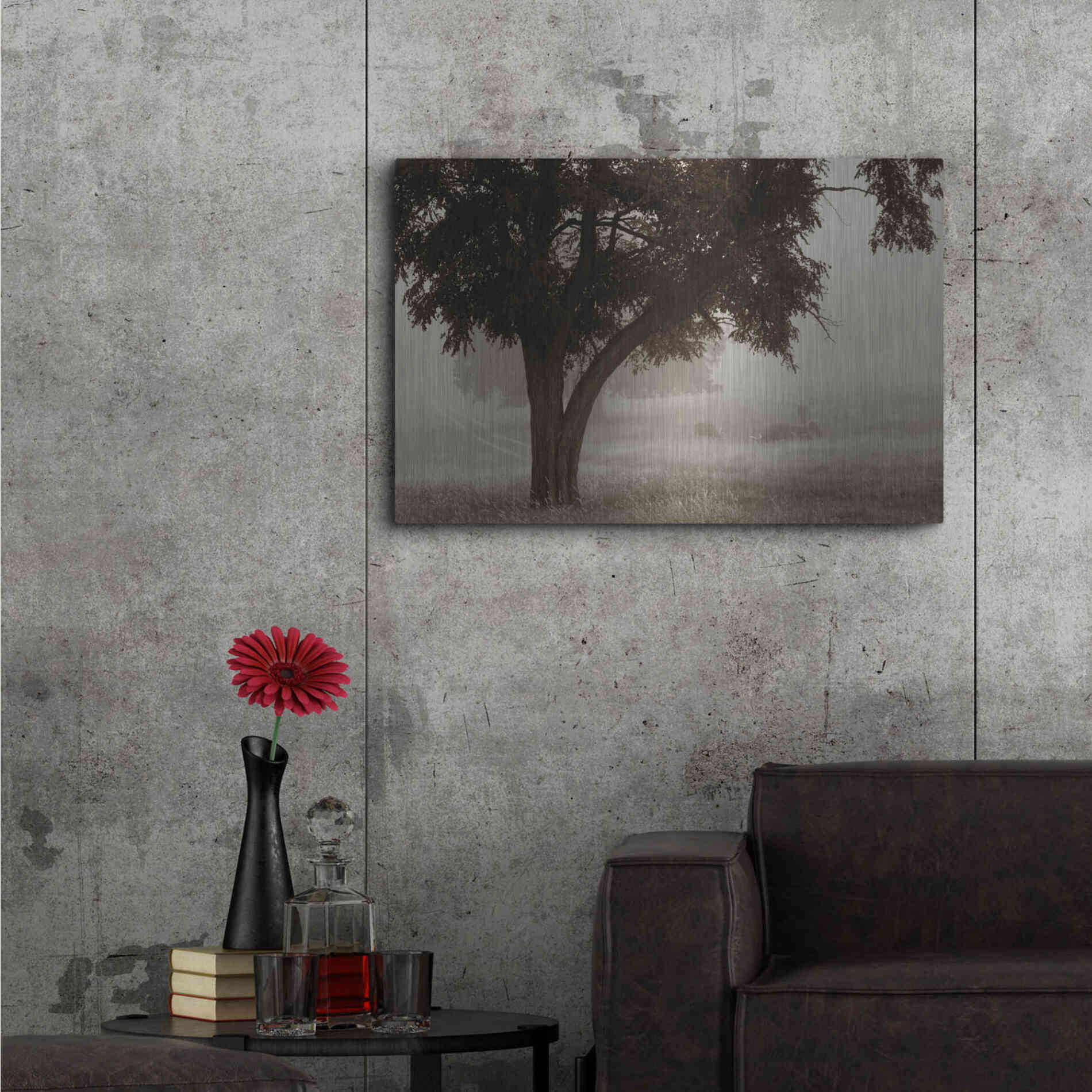 Luxe Metal Art 'Calm Mist' by Debra Van Swearingen, Metal Wall Art,36x24