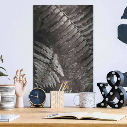 Luxe Metal Art 'Fern I' by Debra Van Swearingen, Metal Wall Art,12x16