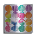 Luxe Metal Art 'Spring Dots Crop with White Border' by Elyse DeNeige, Metal Wall Art