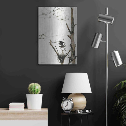 Luxe Metal Art 'Poised' by Debra Van Swearingen, Metal Wall Art,16x24