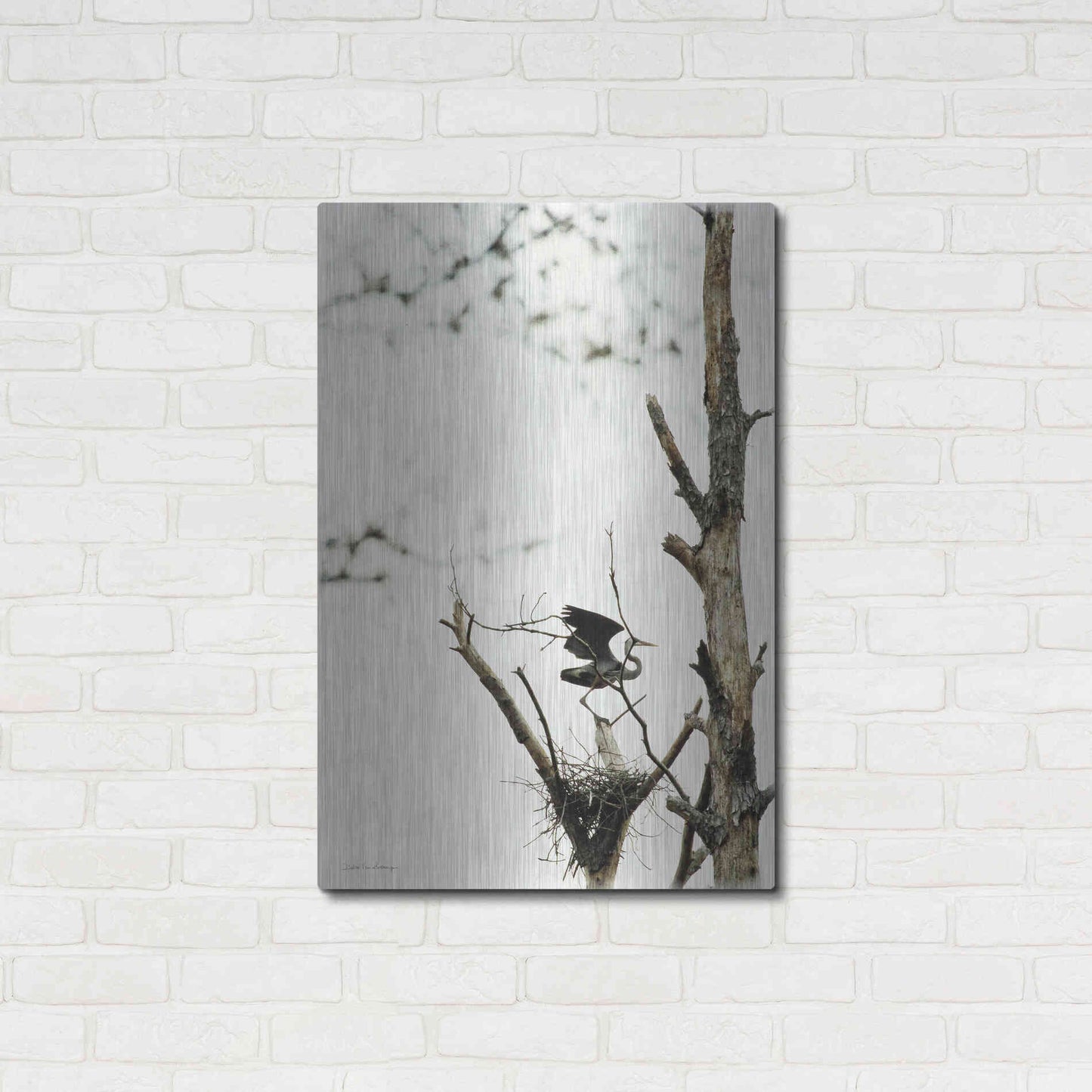 Luxe Metal Art 'Poised' by Debra Van Swearingen, Metal Wall Art,24x36