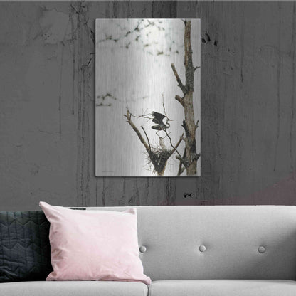 Luxe Metal Art 'Poised' by Debra Van Swearingen, Metal Wall Art,24x36