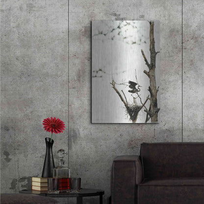 Luxe Metal Art 'Poised' by Debra Van Swearingen, Metal Wall Art,24x36