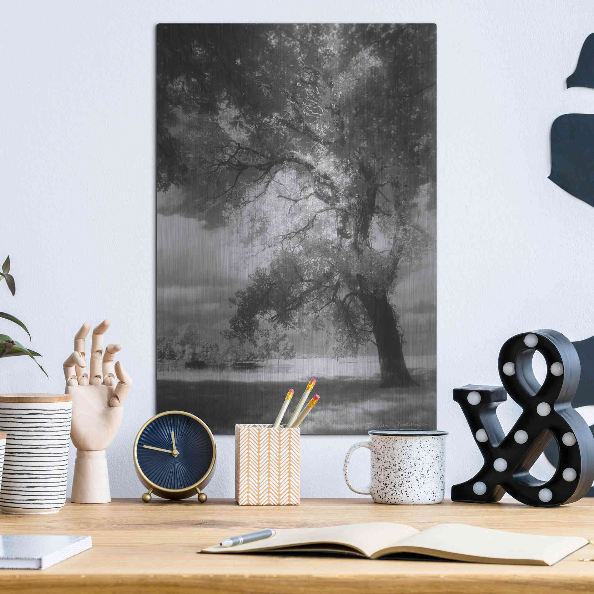 Luxe Metal Art 'Dreamscape' by Debra Van Swearingen, Metal Wall Art,12x16