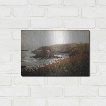 Luxe Metal Art 'Coastal Mist' by Debra Van Swearingen, Metal Wall Art,16x12