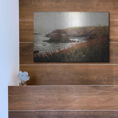 Luxe Metal Art 'Coastal Mist' by Debra Van Swearingen, Metal Wall Art,16x12