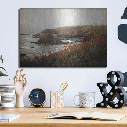 Luxe Metal Art 'Coastal Mist' by Debra Van Swearingen, Metal Wall Art,16x12