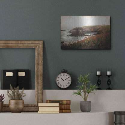 Luxe Metal Art 'Coastal Mist' by Debra Van Swearingen, Metal Wall Art,16x12