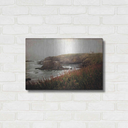 Luxe Metal Art 'Coastal Mist' by Debra Van Swearingen, Metal Wall Art,24x16