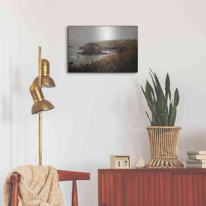 Luxe Metal Art 'Coastal Mist' by Debra Van Swearingen, Metal Wall Art,24x16