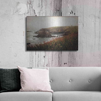 Luxe Metal Art 'Coastal Mist' by Debra Van Swearingen, Metal Wall Art,36x24