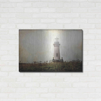 Luxe Metal Art 'Lonely Lighthouse II' by Debra Van Swearingen, Metal Wall Art,36x24