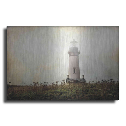 Luxe Metal Art 'Lonely Lighthouse II' by Debra Van Swearingen, Metal Wall Art