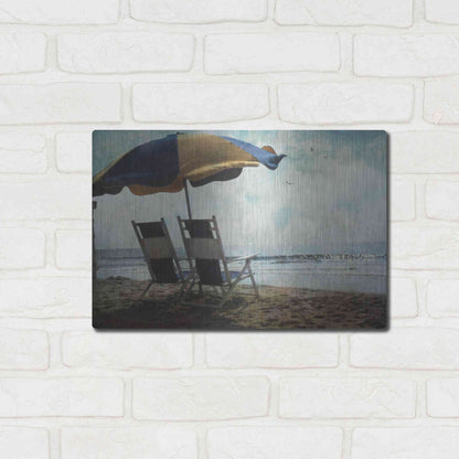 Luxe Metal Art 'Sea For Two' by Debra Van Swearingen, Metal Wall Art,16x12